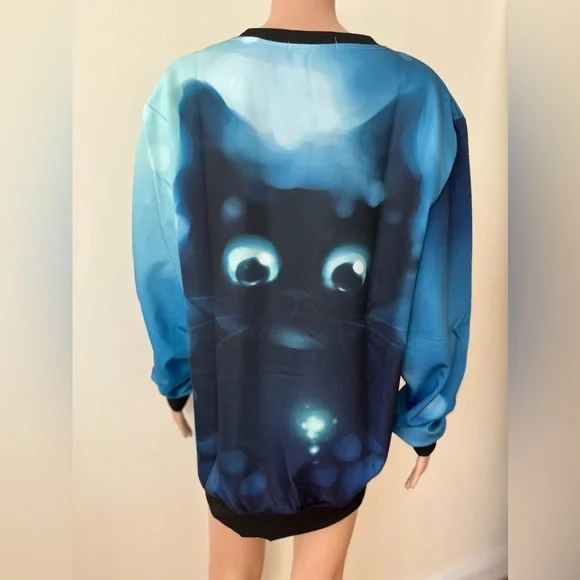 Brand new unisex 3D print pullover sweater fashion long sleeved shirt top size L - Picture 6 of 7